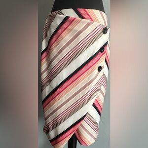 Cato multicolored striped skirt, size M. Below the knee length